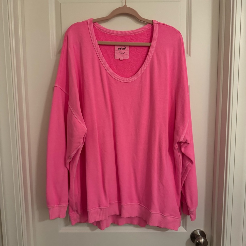 Aerie Vibrant Pink Sweatshirt